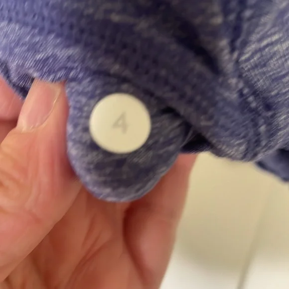 Lululemon Heathered Blue Ruffle Tank - Picture 4 of 6